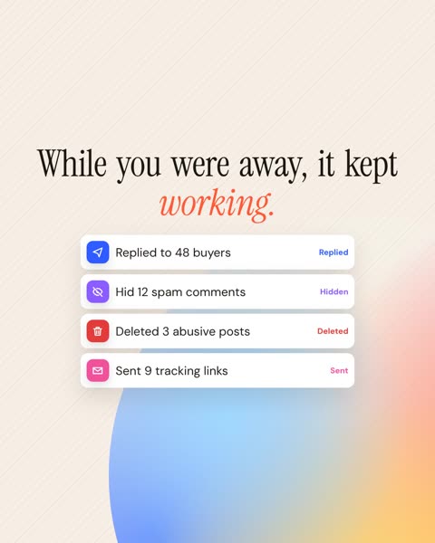 Checklist stack scene: a stack of resolved actions
